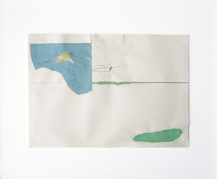 Oike : 2003 : 257×364 mm : paper, waste paper, acrylic paint, ink